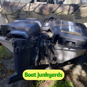 Old Junk Boat & Engine in Alabama