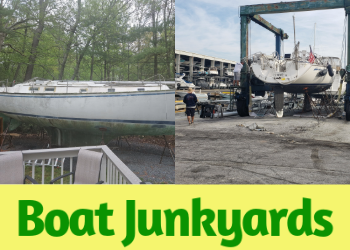 Boat Junkyards Price Estimation Extra Large Sailboats on Land
