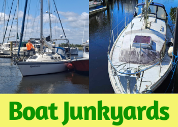 Boat Junkyards Price Estimation Large Sailboats on Water