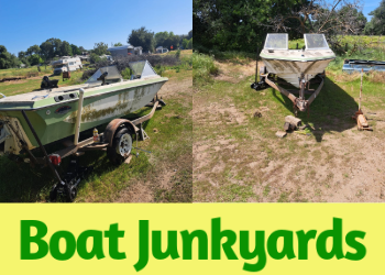 Boat Junkyards Price Estimation Small Boats on Land