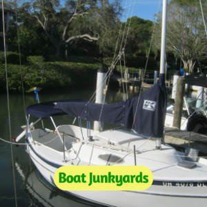 Junk Sailboat Boatyard Transport Siesta Key, Florida