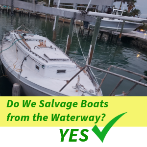 Sailboat Salvage from Waterway